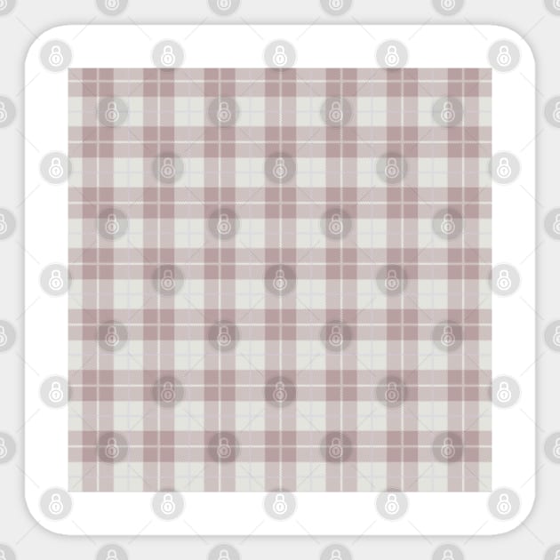 Pink Check Pattern Sticker by thesnowwhyte